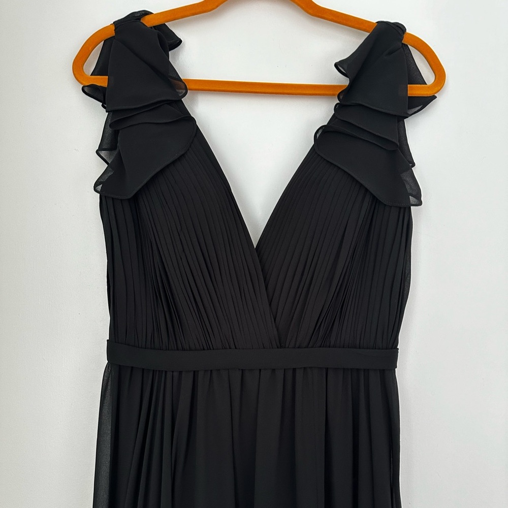 BASIX BLACK LABEL RUFFLE COLLAR EVENING DRESS - Picture 7 of 12